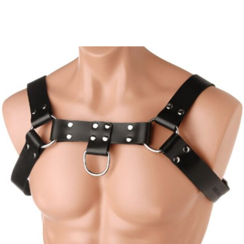 Mens Leather Chest Harness