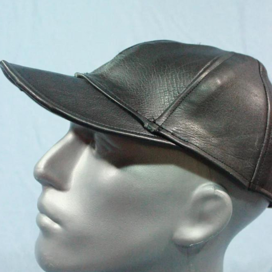 Leather Baseball Cap